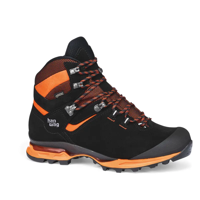 Hanwag Tatra Light GTX Waterproof Boots Mens in Black Orange